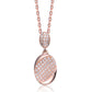 Collette Z Sterling Silver White Cubic Zirconia and Gold Plating Clear Pendant