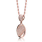 Collette Z Sterling Silver White Cubic Zirconia and Gold Plating Clear Pendant