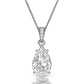 Collette Z Sterling Silver Cubic Zirconia Pear Drop Necklace