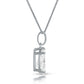 Collette Z Sterling Silver Cubic Zirconia Pear Drop Necklace