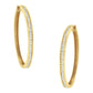 Gold Diamond Hoop Earrings