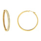 Gold Diamond Hoop Earrings