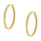 Gold Diamond Hoop Earrings