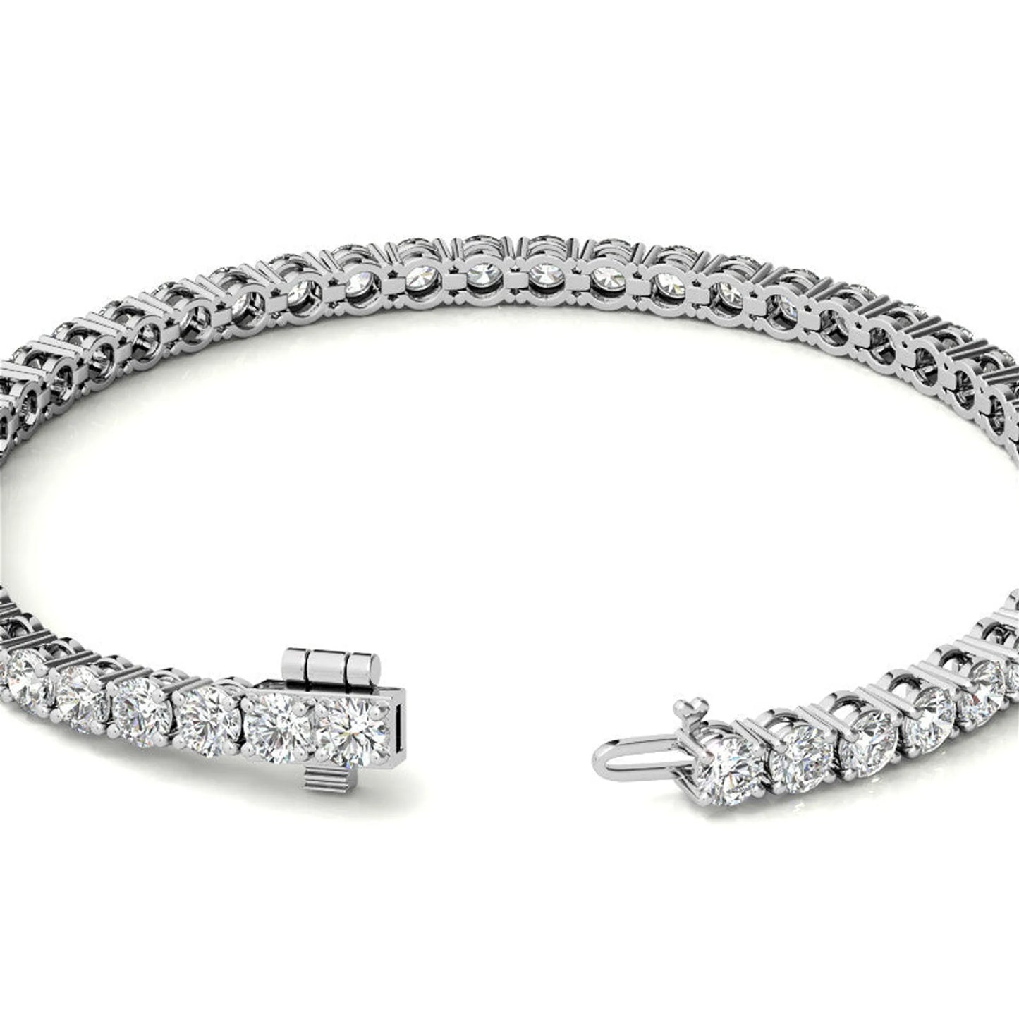 14K Gold 4.00 CTW Lab Diamond (G/VS) Tennis Bracelet | AGI Certified | 30-Day Guarantee