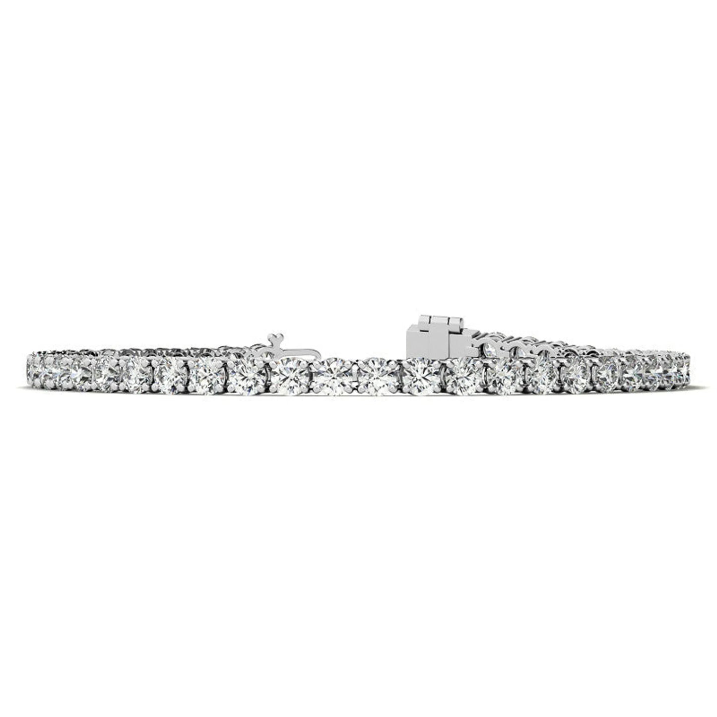 14K Gold 4.00 CTW Lab Diamond (G/VS) Tennis Bracelet | AGI Certified | 30-Day Guarantee