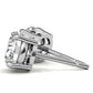4.00 ctw Lab Grown Diamond Stud Earrings in 14k White Gold (G-VS)