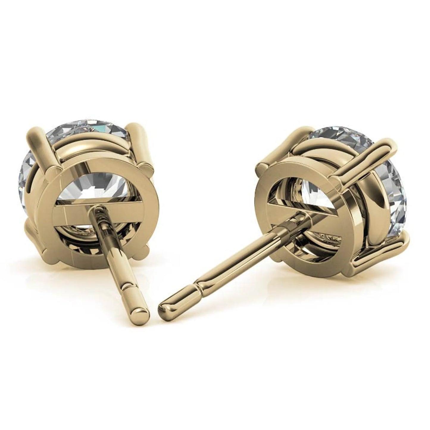 4.00 ctw Lab Grown Diamond Stud Earrings in 14k White Gold (G-VS)