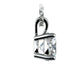 1.50 Ctw Prong Set Round Lab Grown Diamond Pendant In White /Yellow Gold G-VS