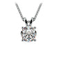 2.00Ctw Prong Set Round Lab Grown Diamond Pendant In White /Yellow Gold (G-VS)