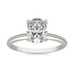 1 1/2 CTW Oval Lab Grown Diamond Solitaire Engagement Ring 14K White Gold