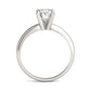1 1/2 CTW Oval Lab Grown Diamond Solitaire Engagement Ring 14K White Gold
