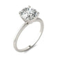 2 CTW Round Lab Grown Diamond Solitaire Engagement Ring 14K White Gold (G-VS)