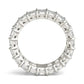 6 1/4 CTW Emerald Lab Grown Diamond Couture Classic Eternity Ring 14K White Gold (G-VS)