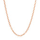 2.5Mm 14K Rose Gold Pendant Chain With Textured Links