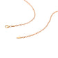 2.5Mm 14K Rose Gold Pendant Chain With Textured Links