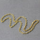 3.5Mm 14K Yellow Gold Pendant Chain With Textured Links