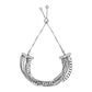 Adjustable Multi Chain Bracelet In Sterling Silver