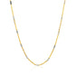 Bar Links Pendant Chain In 14K Two Tone Gold (1.4Mm)