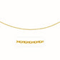 14k Yellow Gold Pendant Chain with Textured Links (3.30 mm)