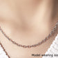 14k White Gold Pendant Chain with Textured Links (2.90 mm)