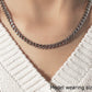 14k White Gold Miami Cuban Semi Solid Chain (5.50 mm)