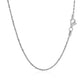 10k White Gold Solid Diamond Cut Rope Chain (1.40 mm)