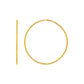 Textured Endless Hoop Earrings in 14k Yellow Gold(1.2x40mm)