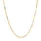 Diamond Cut Bar Links Pendant Chain In 14K Yellow Gold (1.3Mm)