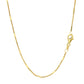Diamond Cut Bar Links Pendant Chain In 14K Yellow Gold (1.3Mm)