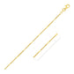 Diamond Cut Bar Links Pendant Chain In 14K Yellow Gold (1.3Mm)