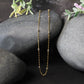 Diamond Cut Bead Links Pendant Chain In 14K Two Tone Gold (3.5Mm)