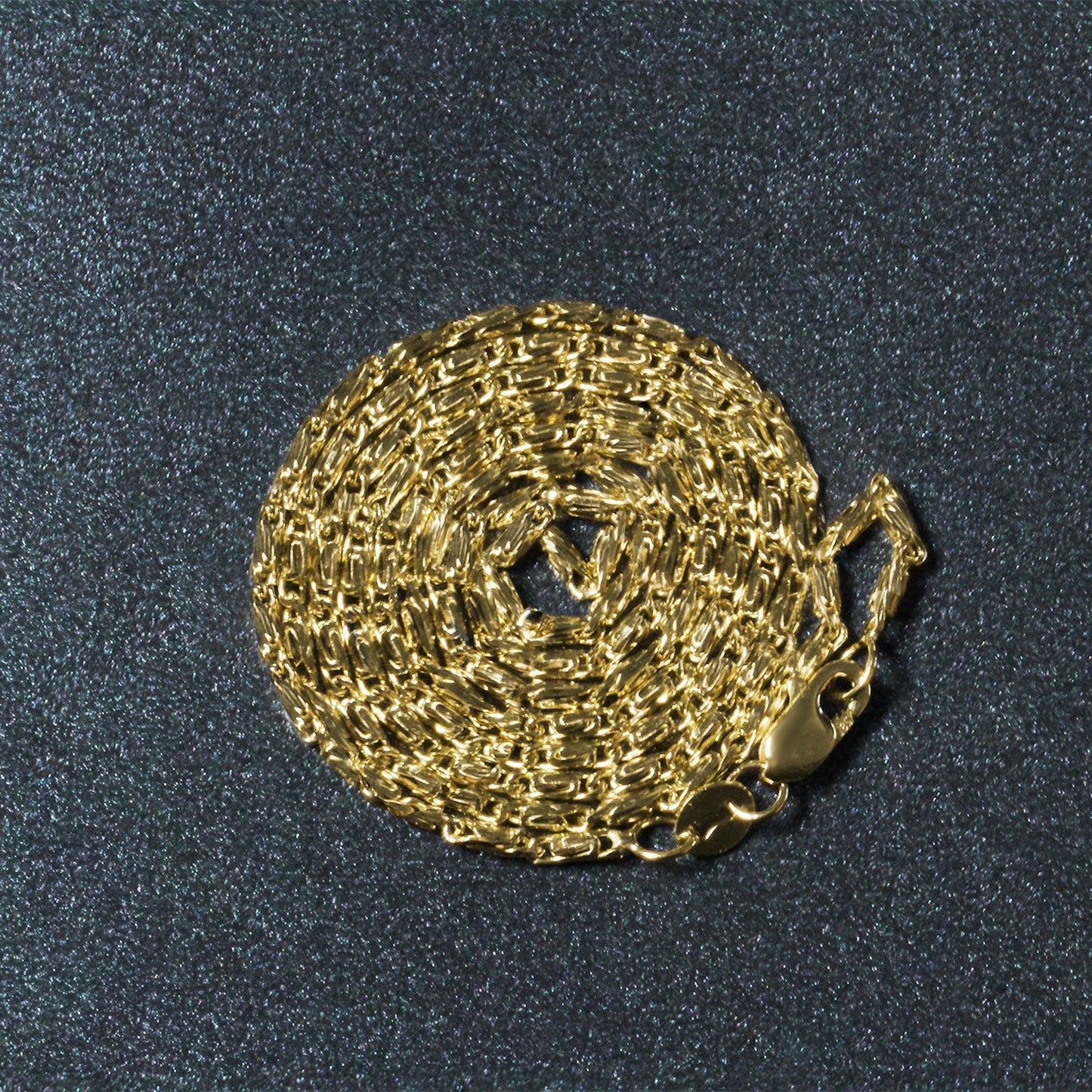 Diamond Cut Fancy Links Pendant Chain In 14K Yellow Gold (1.5Mm)