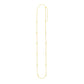Endless Adjustable Diamond Pendant Chain In 14K Yellow Gold (3.0Mm)