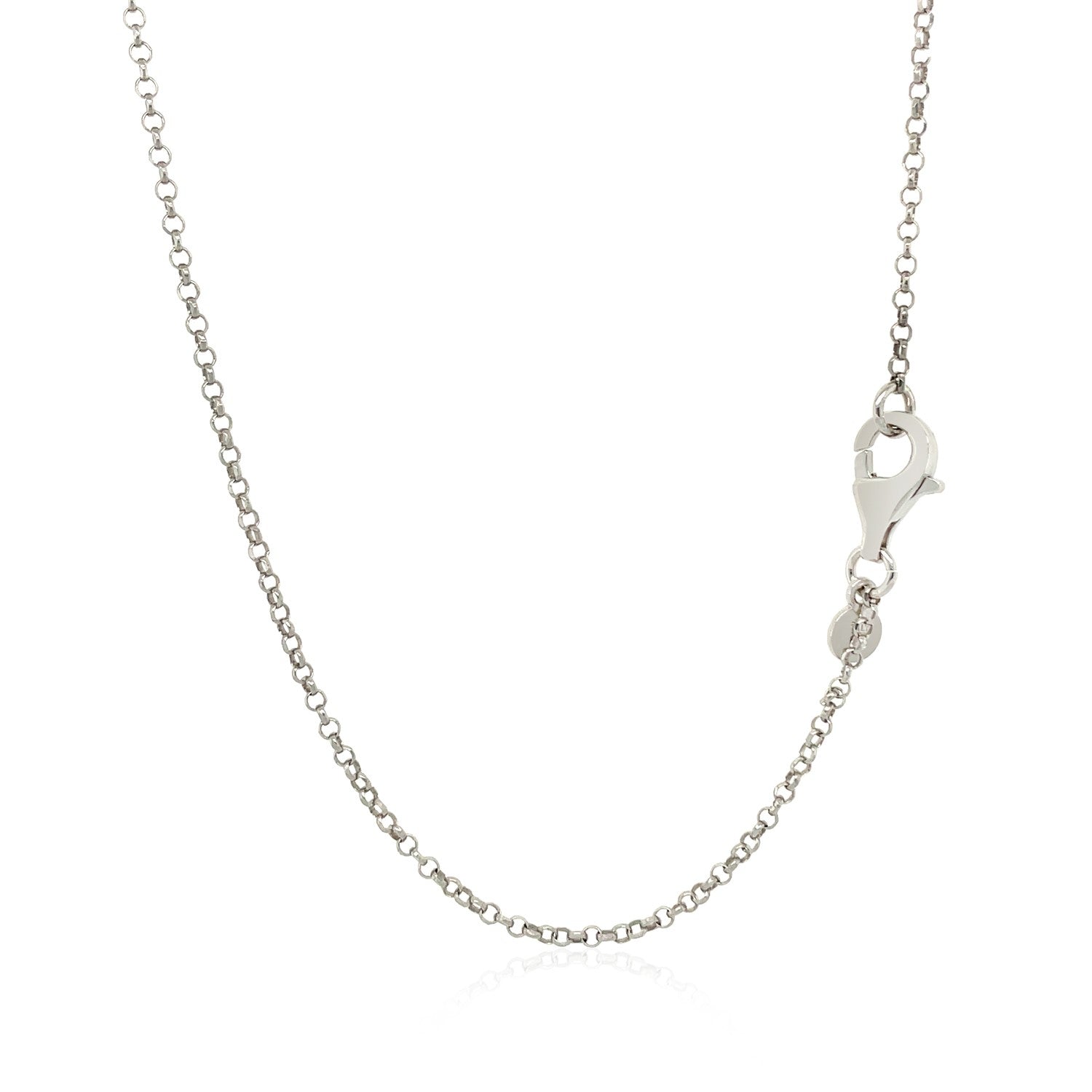 Sterling Silver 24 Inch Necklace With Long Polished Bar Pendant