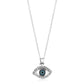 Sterling Silver Evil Eye Pendant With Cubic Zirconias