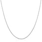 Sterling Silver Round Omega Style Chain Necklace With Rhodium Plating (1.25Mm)