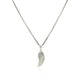 Sterling Silver With Textured Angel Wing Pendant