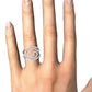 Swirl Design Diamond Ring In 14K White Gold (1/2 Cttw)