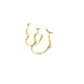 10k Yellow Gold Heart Hoop Earrings