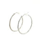 10k White Gold Polished Hoop Earrings (1.5x30mm)