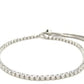 Adjustable Tennis Style Bracelet with Cubic Zirconia in Sterling Silver (4.00 mm)