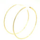 Textured Endless Hoop Earrings in 14k Yellow Gold(1.2x40mm)