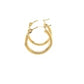 10k Yellow Gold Polished Hoop Earrings (2x15 mm)