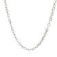 14k White Gold Pendant Chain with Textured Links (2.30 mm)