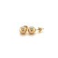 10k Yellow Gold Round Stud Earrings (6mm)