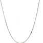 10k White Gold Gourmette Chain  (1.40 mm)