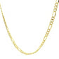 10k Yellow Gold Lite Figaro Chain (3.70 mm)