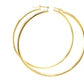 10k Yellow Gold Polished Hoop Earrings (2x45mm)