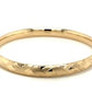 14k Yellow Gold Domed Bangle with a Weave Motif (6.00 mm)