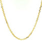 14k Yellow Gold Diamond Cut Cable Link Chain (2.20 mm)